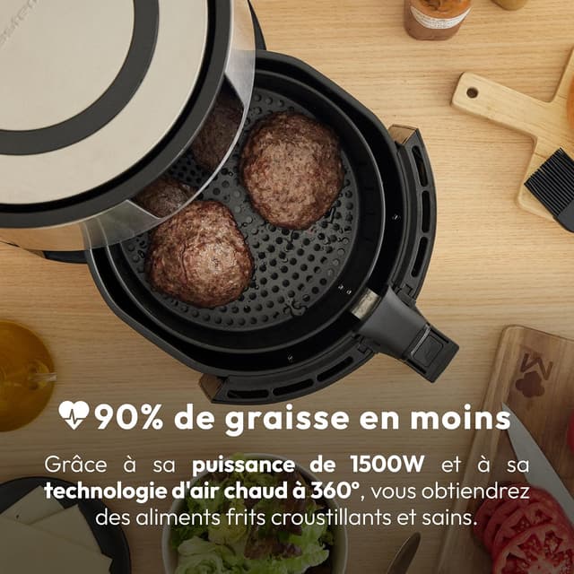 Thumbnail 4 de MasterPro Rocket 360 🌀 Freidora Sin Aceite 3.6L y 1500W