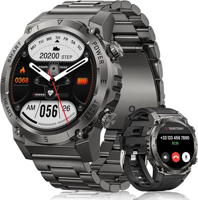 Imagen de NAIXUES Reloj Inteligente Militar 1,46 en OfertitasTOP