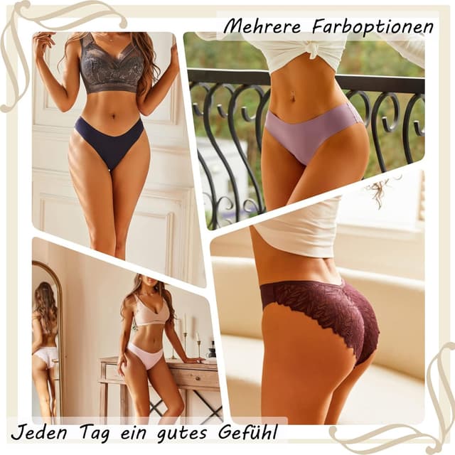 Detalle 2 de FINETOO Seamless Slips Damen Nahtlose Unterwäsche