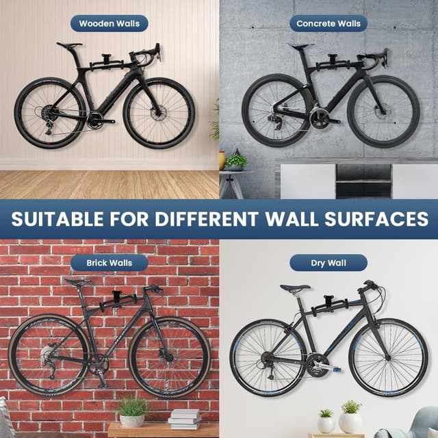 Thumbnail 6 de AOOSA Supporto da Parete per Bicicletta 30 kg