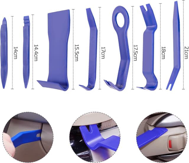 Detalle 2 de 12-teiliges Kfz-Hebelwerkzeug-Set für Verkleidungen & Armaturenabdeckungen (12-teiliger Kfz-Hebelwerkzeugsatz)
