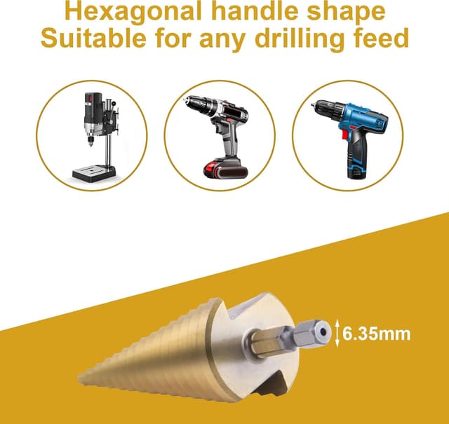 Detalle de flintronic® Punte coniche e fresa conica a gradini HSS Titanium 4-12/4-20/4-32