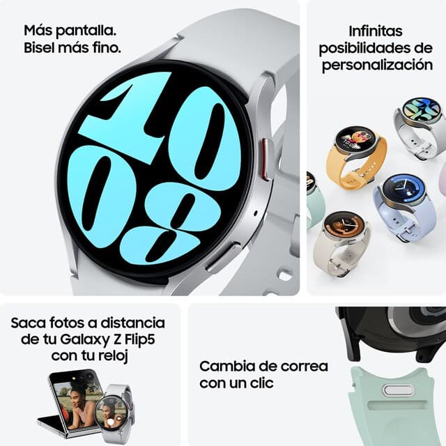 Thumbnail 6 de Samsung Galaxy Watch6 44mm Plata ⌚ Smartwatch Bluetooth Elegante