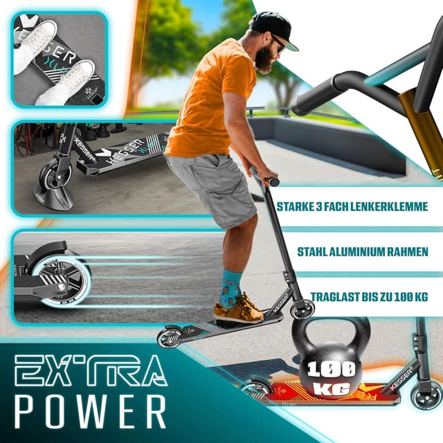 Thumbnail 4 de KESSER Stunt Scooter X-Limit 360° Lenkung 100 kg