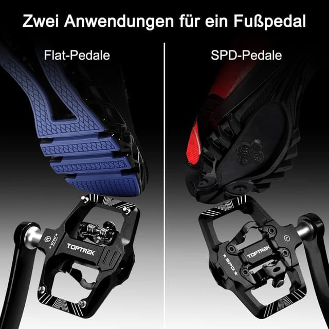 Detalle 2 de Toptrek SPD Klickpedale 9/16 Zoll
