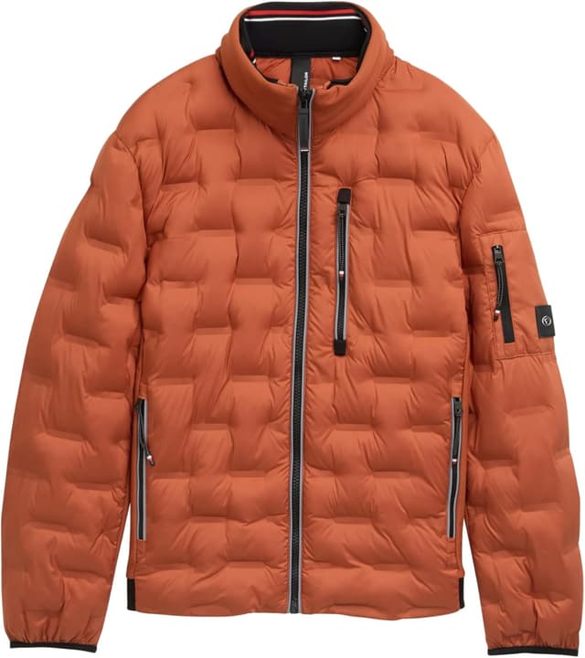 Detalle de TOM TAILOR 1044092 giacca da uomo trapuntata leggera ibrida con cappuccio riponibile