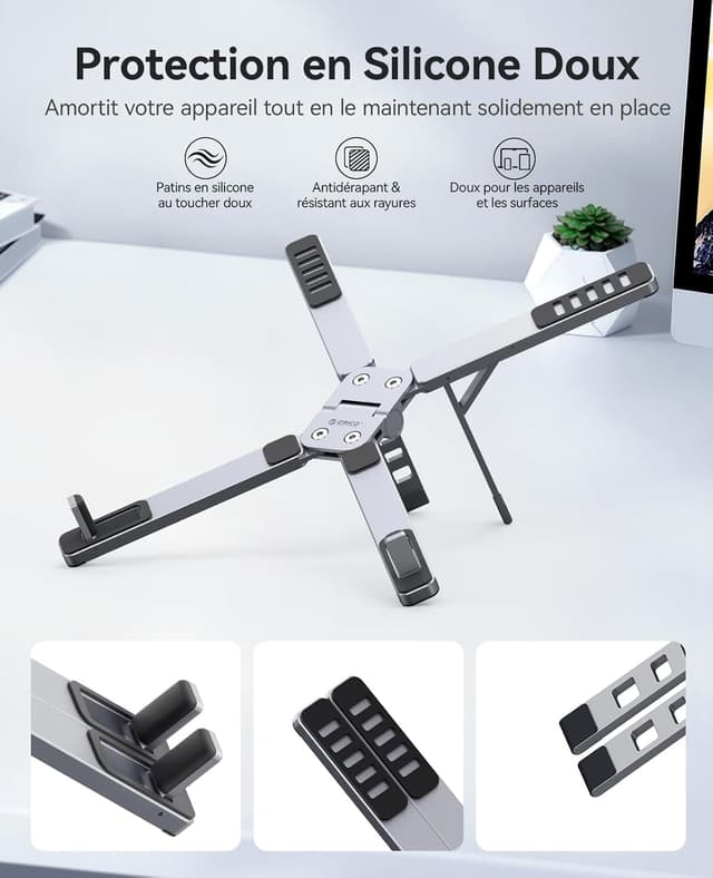 Thumbnail 6 de ORICO Support Ordinateur Portable PN1 3-en-1 pliable en aluminium (jusqu’à 17")