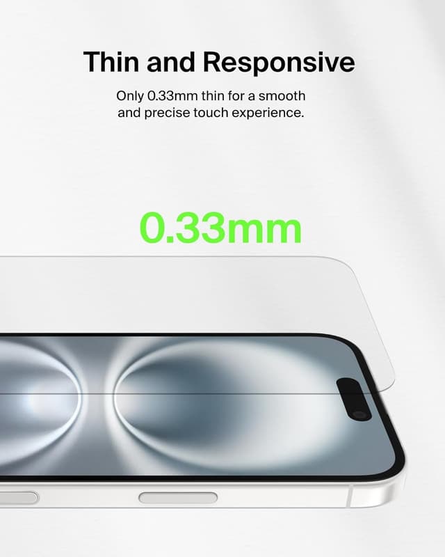 Detalle de Belkin ScreenForce tempered glass 0.33 mm