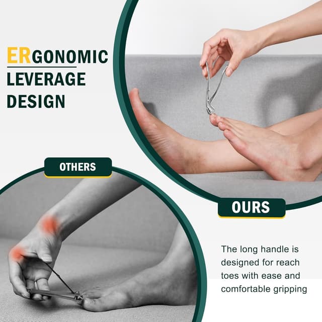 Detalle 2 de FVION angled head nail clippers for thick nails