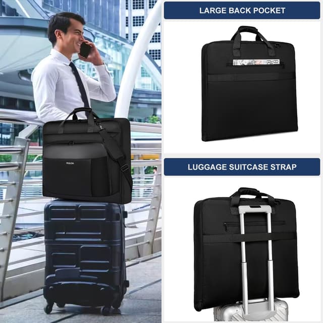 Detalle 2 de PUSLOM 40-inch garment bag for 3 suits