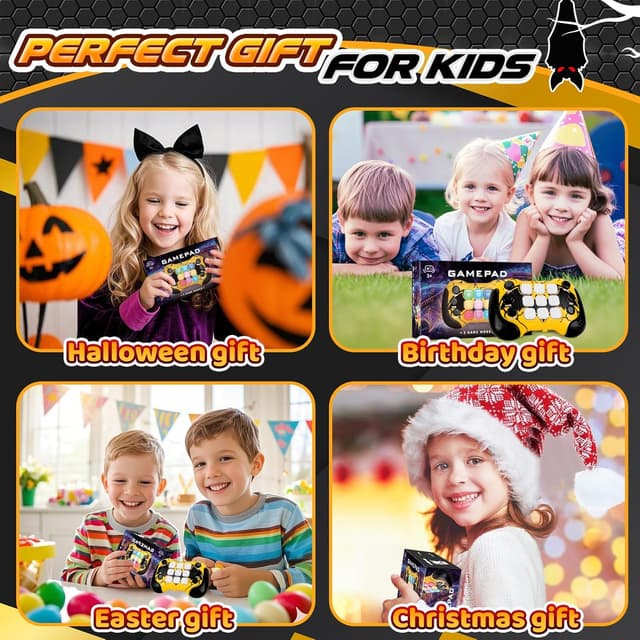 Detalle 2 de Eichhoo Quick Push Pop Kids Sensory Handheld Games Console (Autism Toys) for Ages 5–12