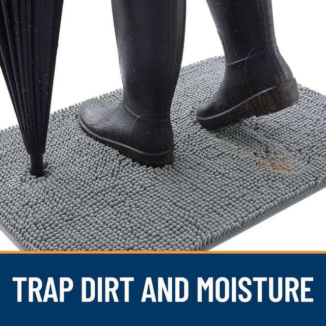 Detalle 2 de OLANLY Dog Door Mat 30x20 Absorbent Mud Mat 🐾