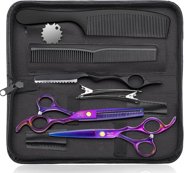 Detalle de JASON set ciseaux pro 10 pièces 6,5 pouces violet