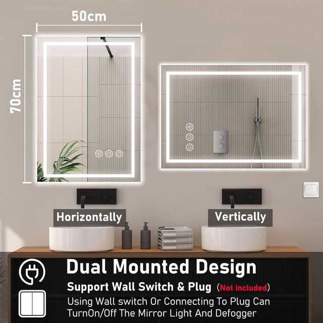 Thumbnail 6 de Ratsamee Badspiegel LED 50x70 cm