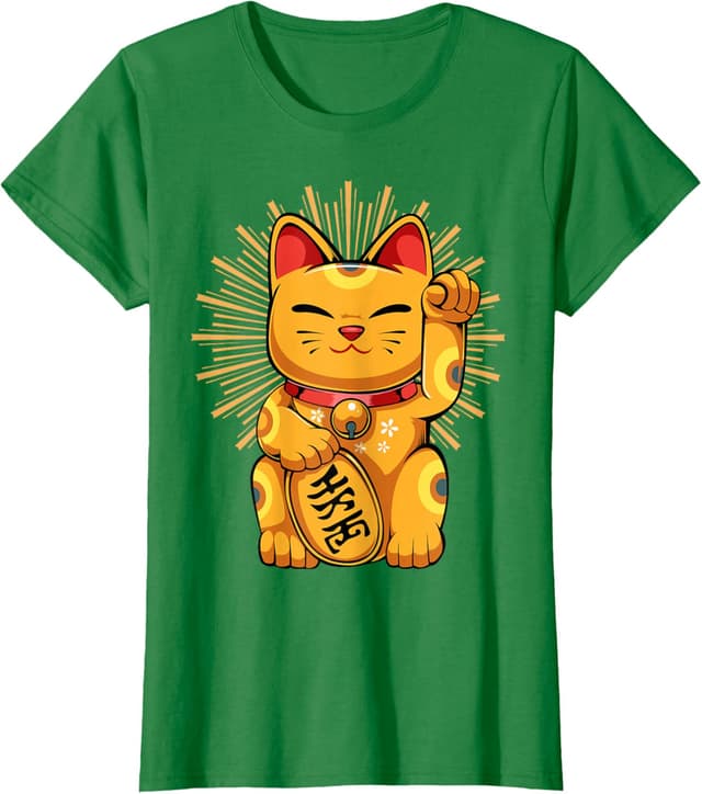Detalle 2 de Maneki Neko Chat Chanceux T-Shirt