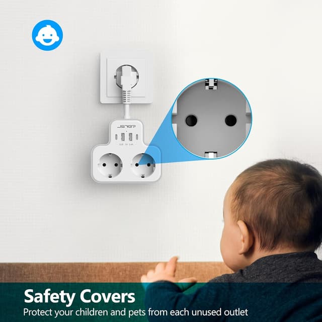 Thumbnail 5 de JSVER Multiprise USB 6 en 1 murale