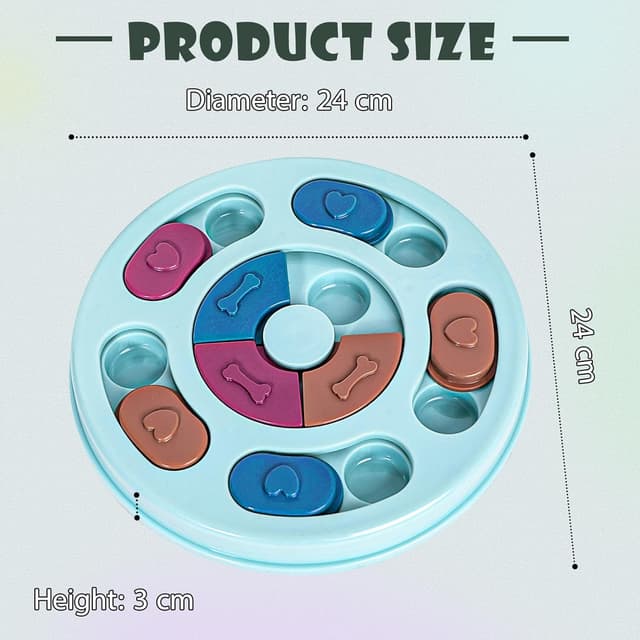 Detalle de TRIGRAND puzzle interattivo per cani con mangiatoia rallenta-cibo, lavabile e pensato per stimolare il QI