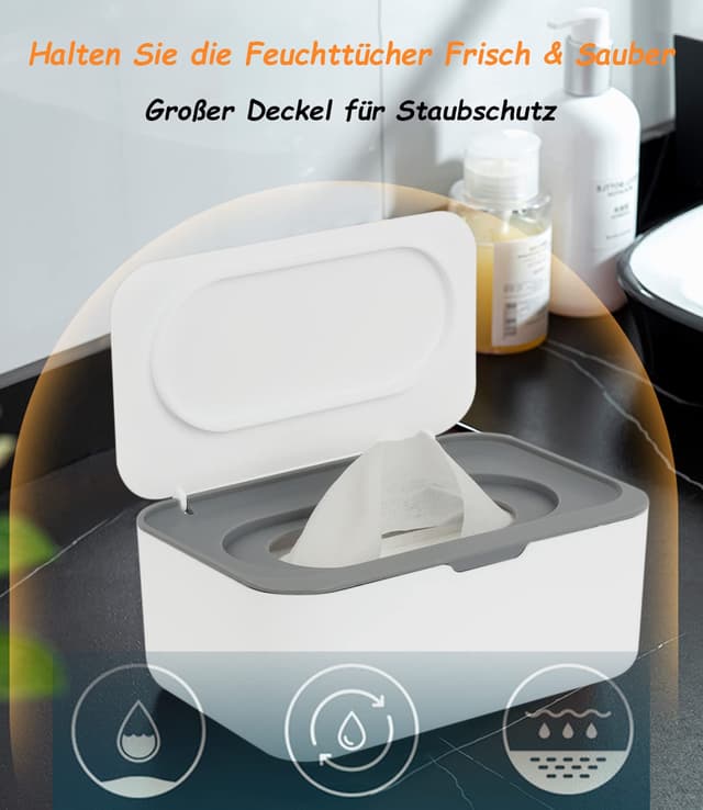 Detalle 2 de Seposeve Feuchtuchspender 80 Stück 🧻