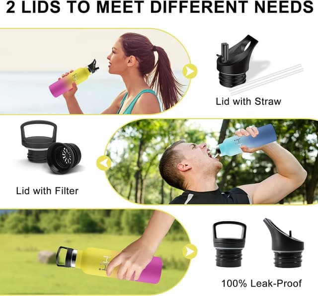 Detalle de Botella Térmica Acero Inox 750ml 🥤 Aislante, Sin BPA, Fugas