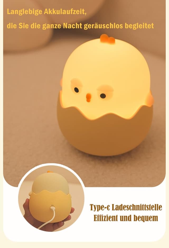 Thumbnail 6 de Beek Nachtlicht Kinder Stilllicht Eierschalenform