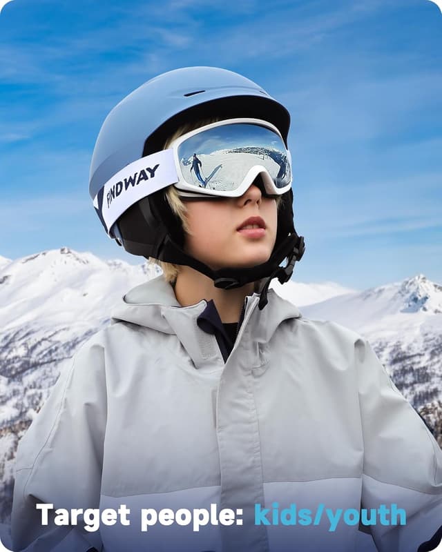 Thumbnail 2 de Findway Masque de Ski Enfant 5–16 ans OTG