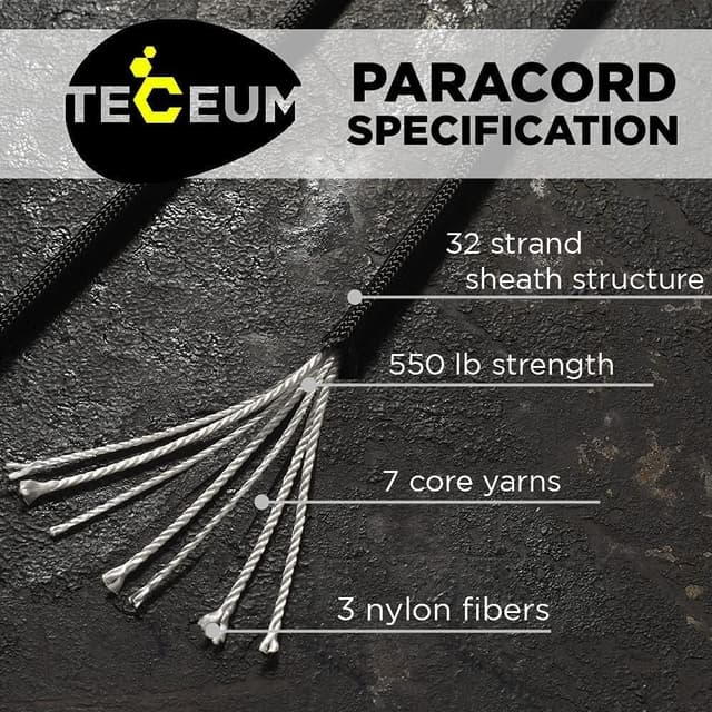 Thumbnail 1 de TECEUM Paracord Type III 550 15m