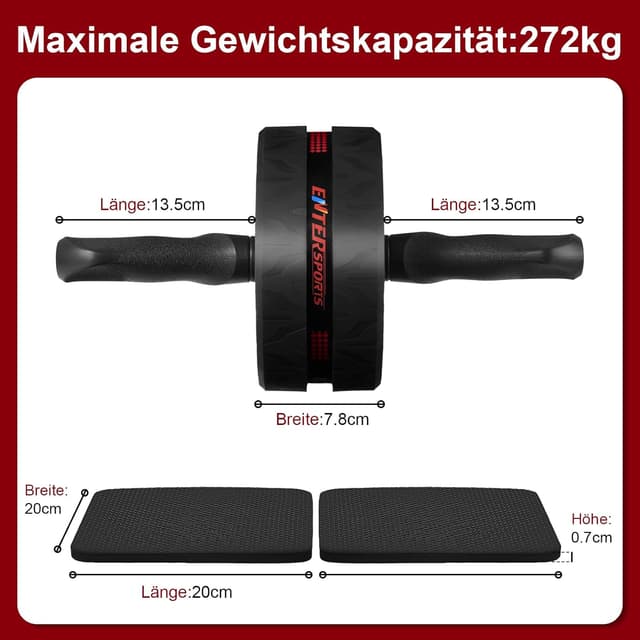 Thumbnail 4 de EnterSports Bauchroller Bauchmuskeltrainer 272 kg Tragfähigkeit