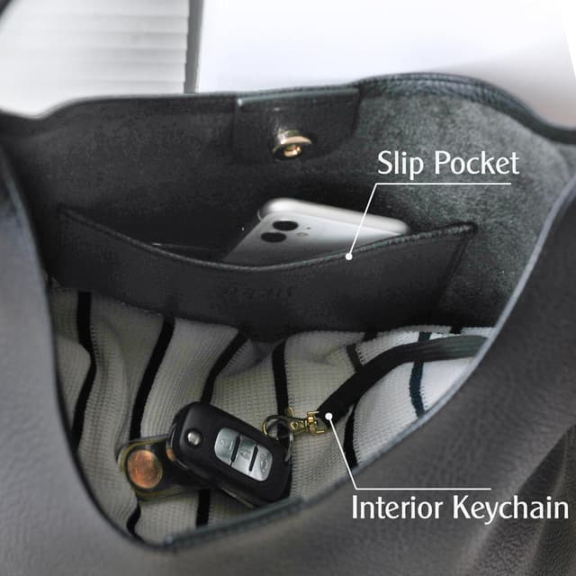 Thumbnail 5 de Soft Vegan Hobo Bag 18"