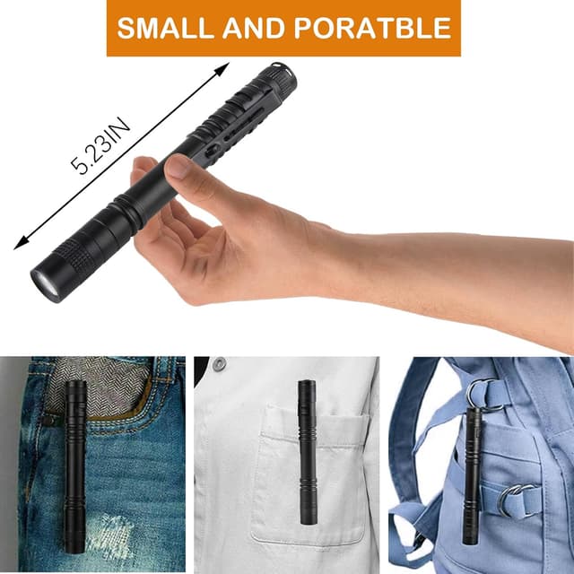 Detalle 2 de LIAISIMI Rotlicht Taschenlampe 13 cm Mini