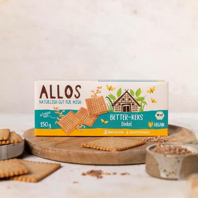 Thumbnail 5 de Allos Betterkeks Dinkel Butterkeks 150 g 🍪