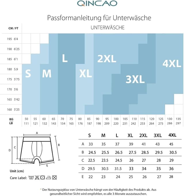 Thumbnail 5 de QINCAO Boxershorts Herren 6er Pack Baumwolle