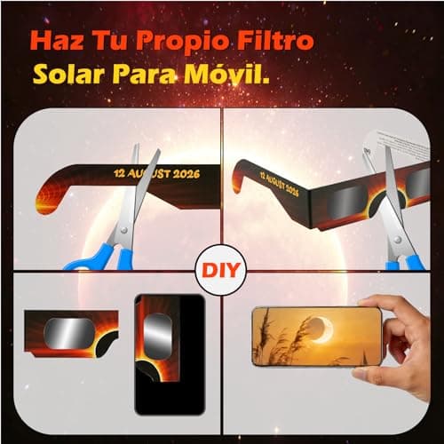 Detalle 1 de QIWEI QW-SOZ5 eclipse solar, pack de 4