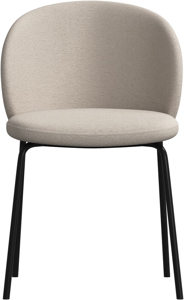 Detalle de BoConcept Princeton — Pack 2 sillas negras de tela