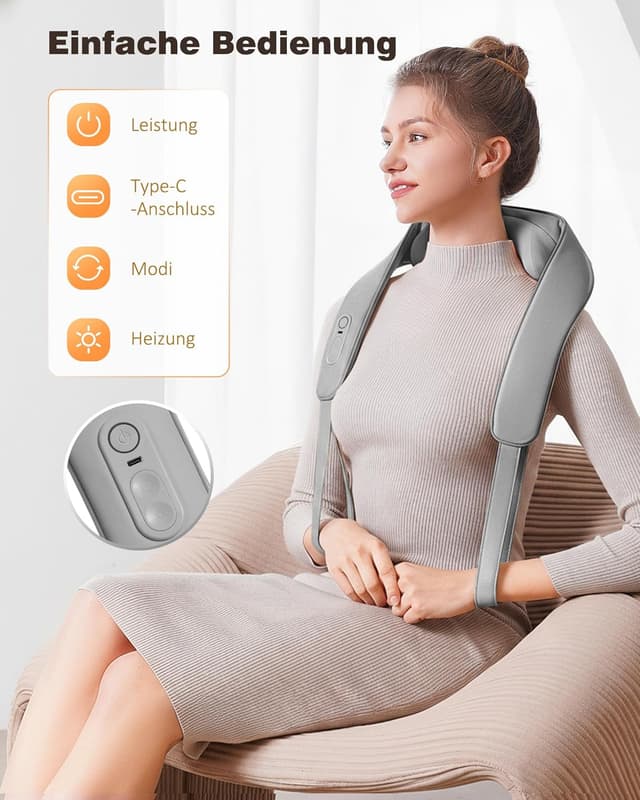 Thumbnail 1 de KNQZE massaggiatore shiatsu 4D cervicale 42°C