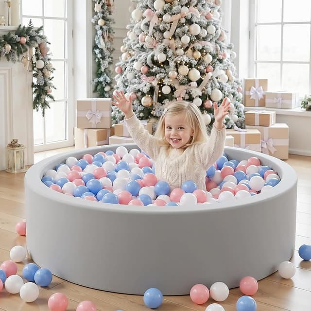 Thumbnail 4 de Wilwolfer Foam Ball Pit 33.5 in for Toddlers