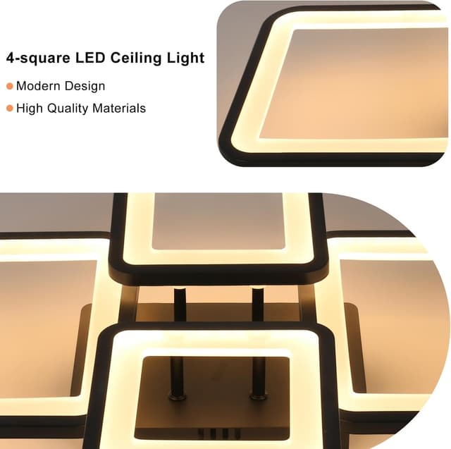 Thumbnail 5 de Toolight Lámpara de Techo LED Regulable 54W 62 cm