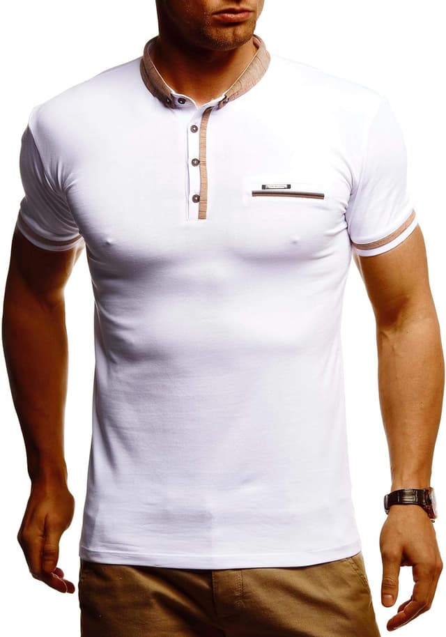 Thumbnail 6 de Leif Nelson polo da uomo a maniche corte: t-shirt polo casual moderna