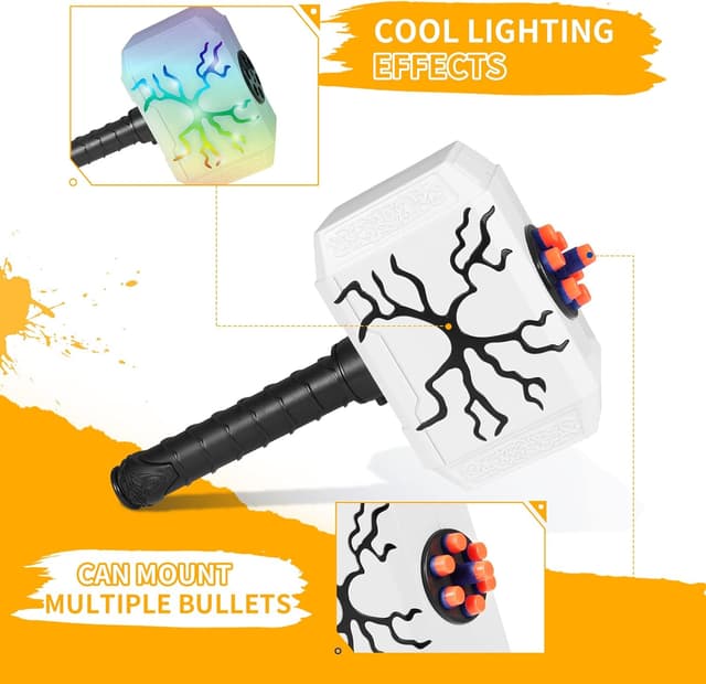 Detalle 2 de Coophit Thor Dart-Blasting Hammer 30 darts 🔫