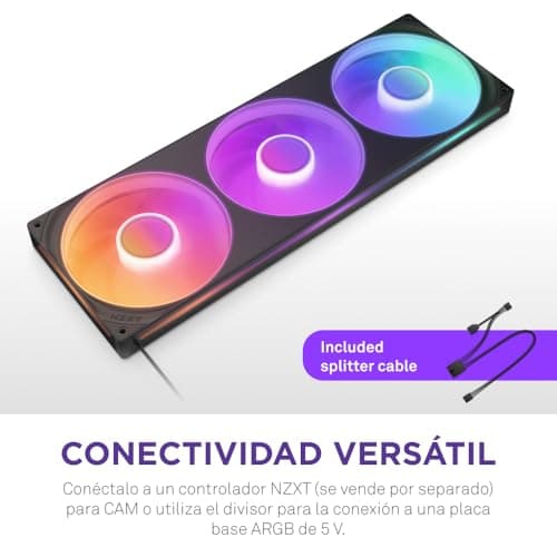 Thumbnail 5 de NZXT F420 RGB 420 mm, 3 x 140 mm ventiladores