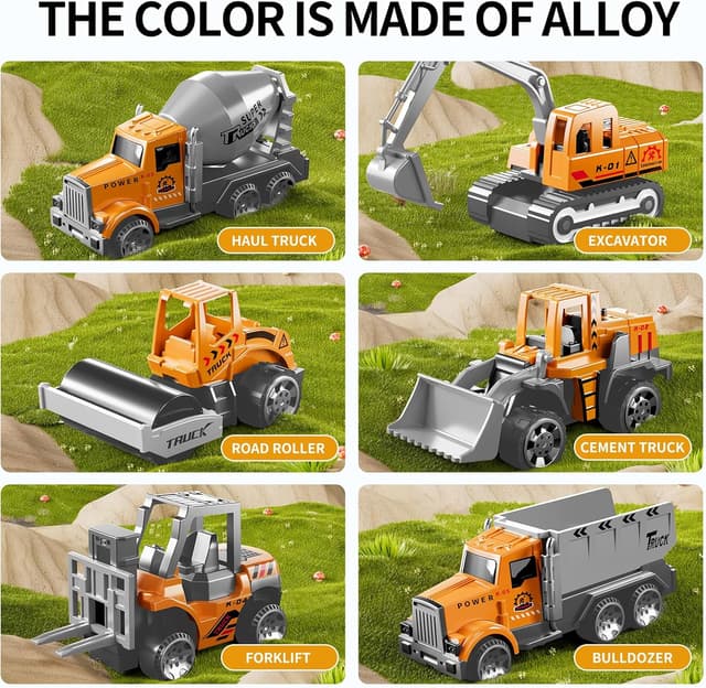 Thumbnail 4 de NIPLOOOW Construction Trucks Toy Set for Ages 3–9 🚚
