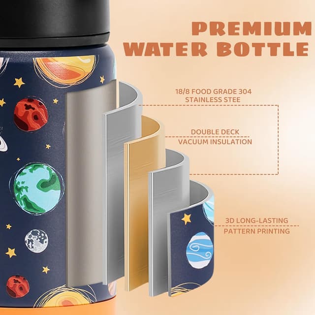 Thumbnail 1 de pluseight Kids Insulated Water Bottle 12 oz