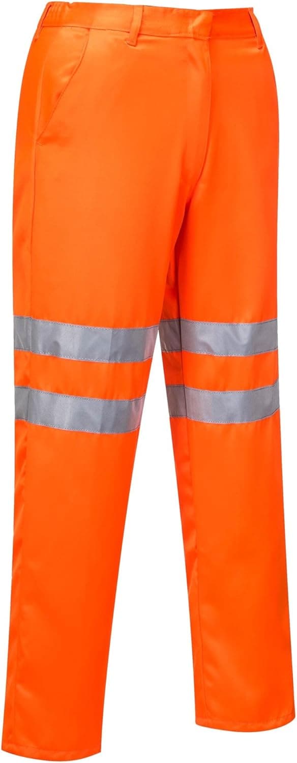 Detalle 2 de Portwest Pantalon Hi-Vis Poly-coton RIS orange (RT45ORR5XL) certifié EN ISO 20471