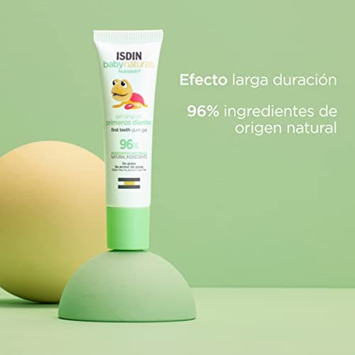 Detalle de ISDIN Babynaturals Primeros Dientes gel gingival para proteger las encías del bebé (30 ml)