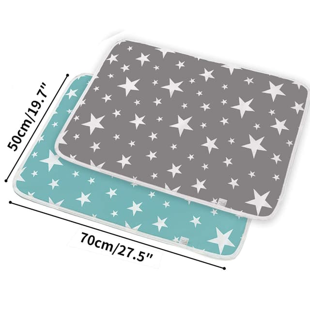 Thumbnail 6 de ZYUPHY Baby Wickelunterlage 2er Set 50 x 70 cm