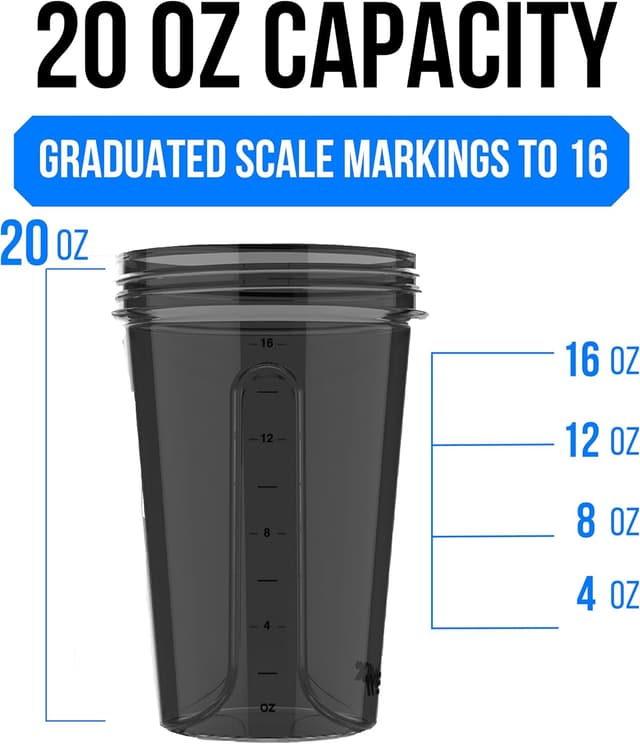 Detalle 2 de VELOMIX 20 oz Protein Shaker Bottle 🥤