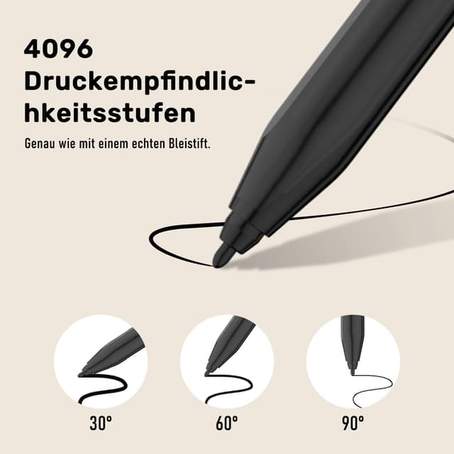 Thumbnail 3 de EMR Stylus Pen für Remarkable 2 mit Radiergummi, 4096 Druckstufen & magnetischer Befestigung