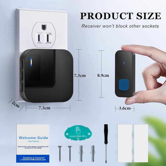 Thumbnail 6 de Kabol Wireless Doorbell with 2 Receivers