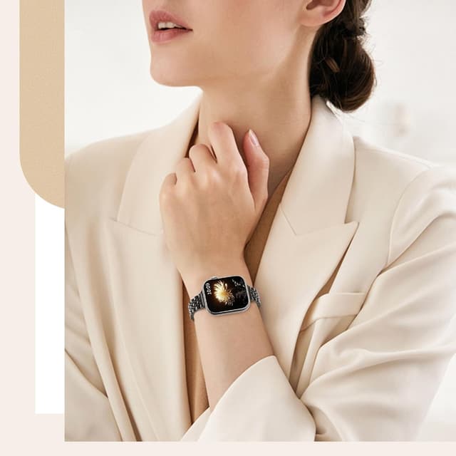 Thumbnail 6 de TiMOVO Metal Strap for Apple Watch (Series 11/10 & 49mm/46mm/45mm/44mm/42mm) in Black