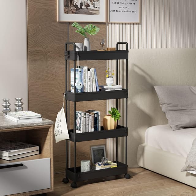 Thumbnail 5 de SOLEJAZZ 4-Tier Slim Storage Trolley