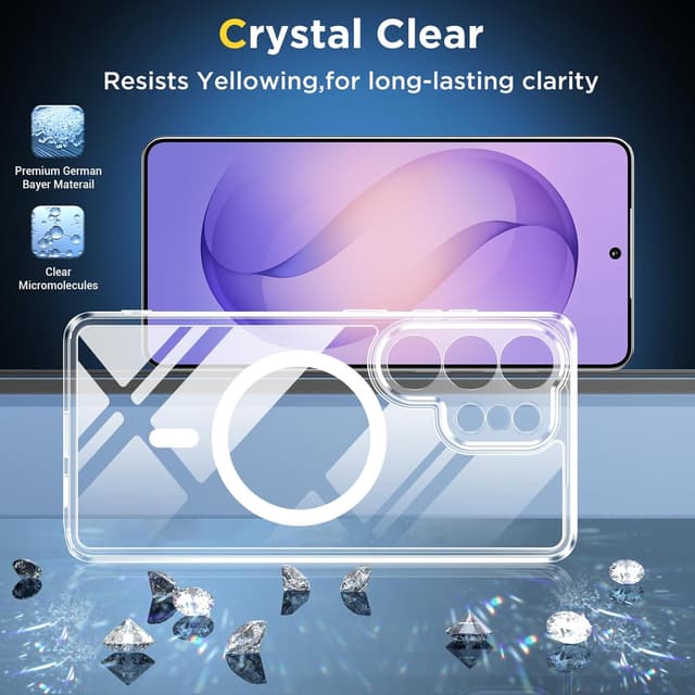 Detalle de SPIDERCASE Magnetic Case for Samsung Galaxy S26 Ultra with Tempered Glass Screen Protector